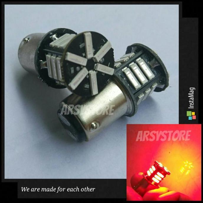Cod,Bisa- Lampu Rem Kedip Strobo Motor Bayonet 2 Kaki Beat Scoopy Genio 7014 21