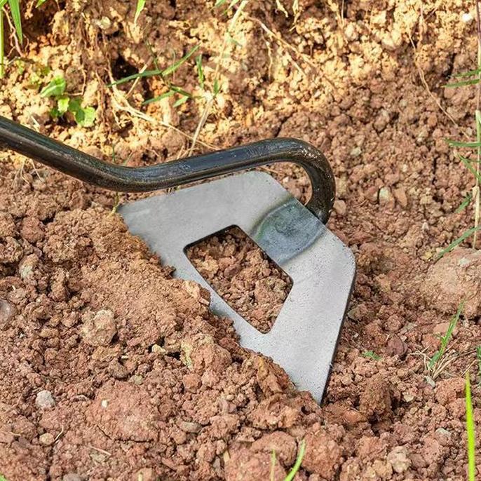 Lansungkirim- Cangkul Baja Mangan Berongga Hemat Tenaga Anti Lengket Alat Berkebun Pertanian Ideal U