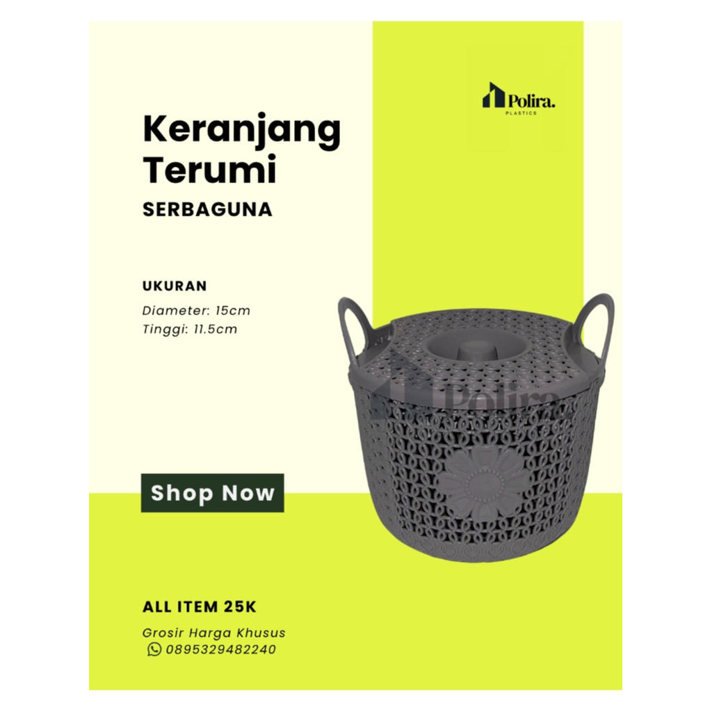 [POLIRA PLASTICS] - Box Organizer / Keranjang Tutup Souvenir Kecil / Keranjang Plastik / Kotak Penyi