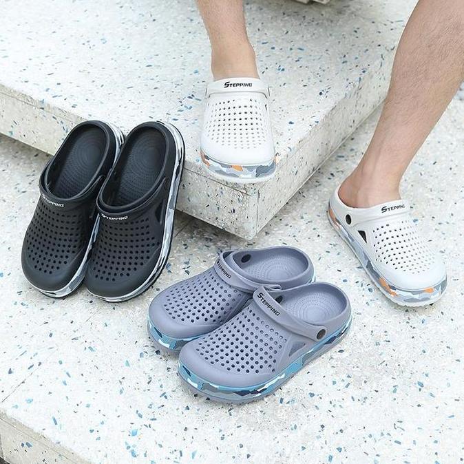 BEST STEPPING SANDAL KODOK PRIA DEWASA SANDAL  SLIP ON SANDAL EVA BERKUALIATAS RINGAN  SENDAL KARET 