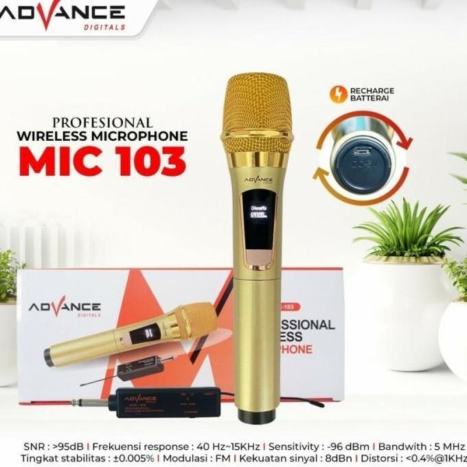 Advance Mic-103 Wireless Microphone Profesional Microphone Wireless