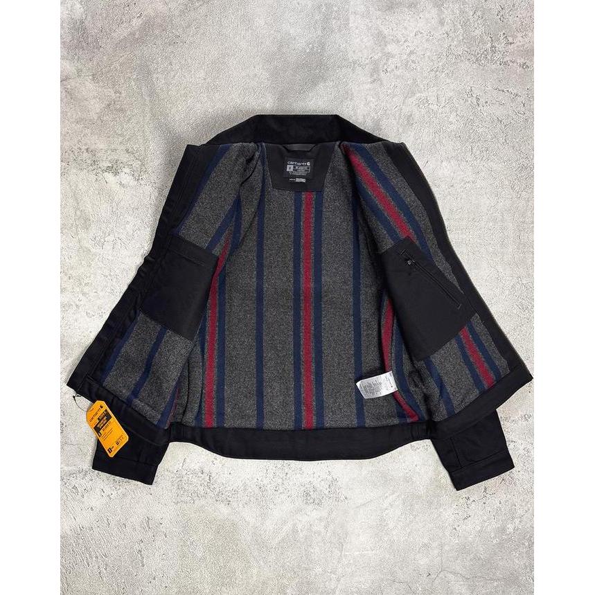 Carhartt 103828 Detroit Jacket Duck Blanket Lined Black