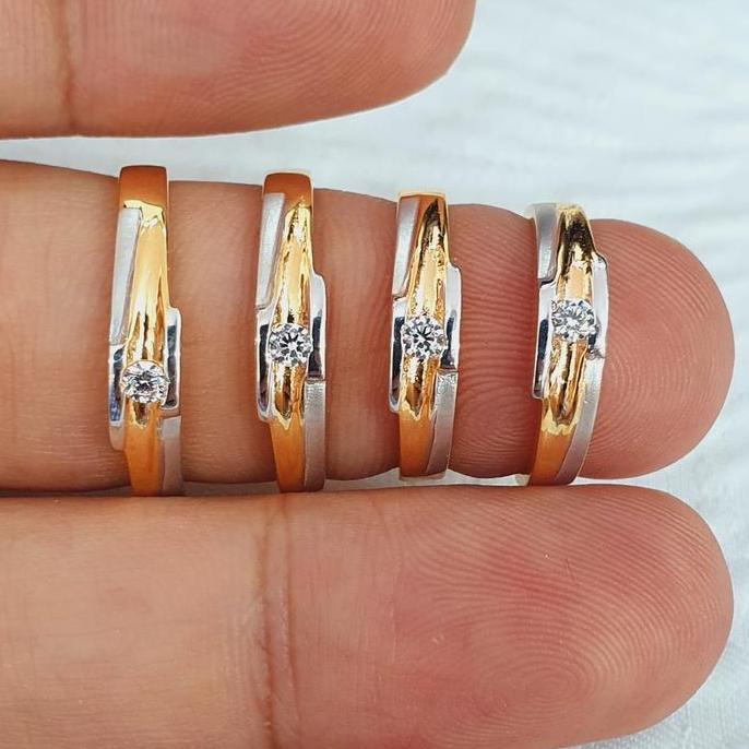 cincin kawin tunangan couple emas 70% 700 70 % variasi 14