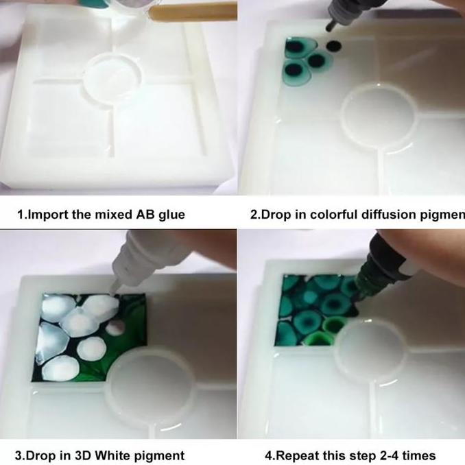 Lansungkirim- Pewarna Resin Cair Alcohol Ink Diffusion Pigment Alkohol Epoxy Uv