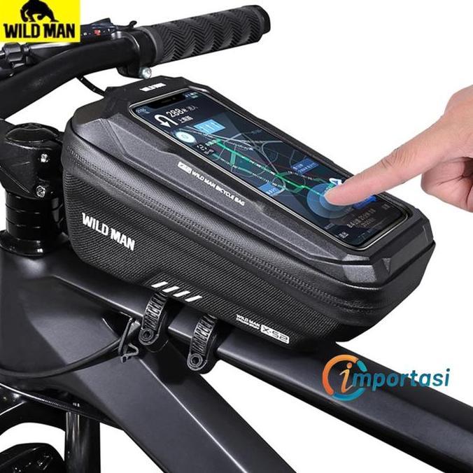 Goeswill- Wild Man Frame Bag Smartphone Tas Sepeda Phone Holder Waterproof