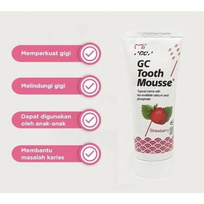 Lansungkirim- Gc Tooth Mousse Plus 6Tahun-Dewasa Original Share In Jar Free Spatulla Mulut Gusi Gc T