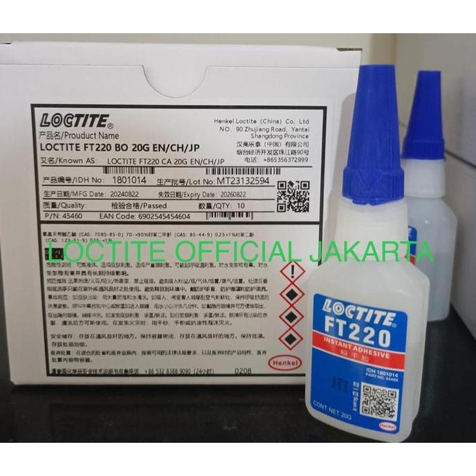 Lancarjaya- Loctite Lem Ft220 Ft 220 Lem Sepatu Loctite Ft-220 Instant Adhesive 20G Lem Super Kuat
