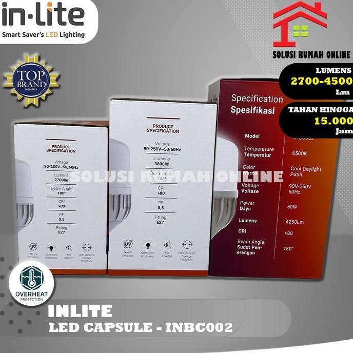 Lampu LED Capsule Inlite 30 40 50 watt / Capsul INBC002