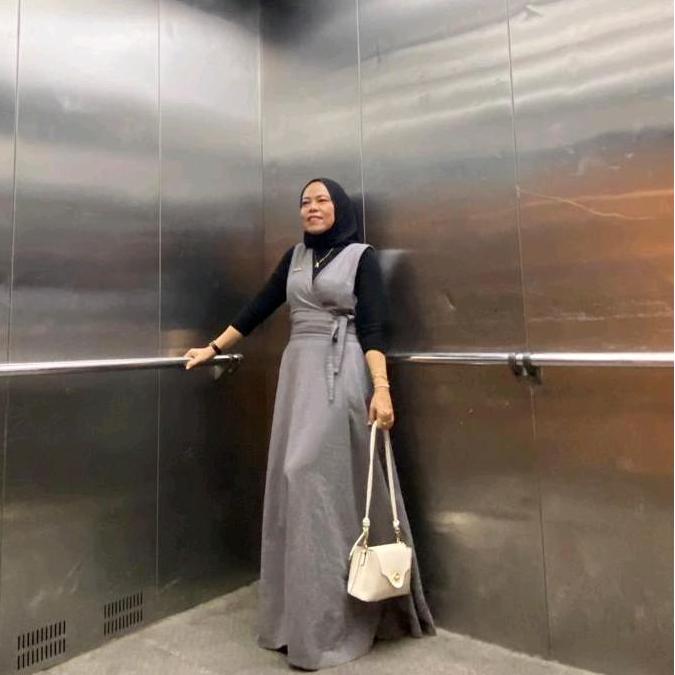 Hokywoi- Allena Overall Dress Wanita By Astan Overall Katun Muslim Gamis Dewasa