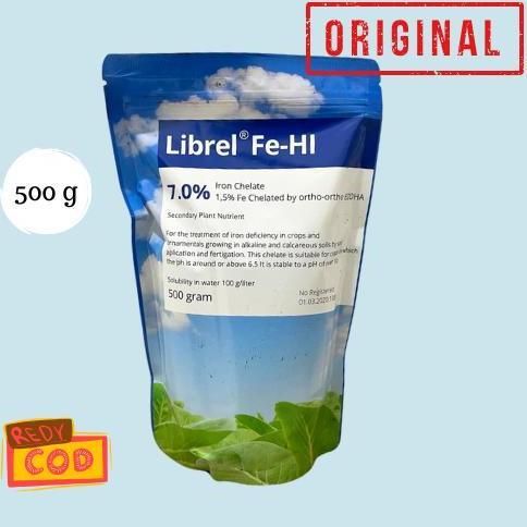 Gardendrm- Basf - Librel Fe Hi (Fe Eddha 7%) Packing 500 Gram/0,5 Kg
