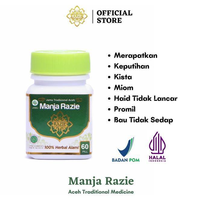 MANJA RAZIE ORIGINAL , MAJAKANI RAZIE PERAWATAN KEWANITAAN ,KEPUTIHAN KODE 859