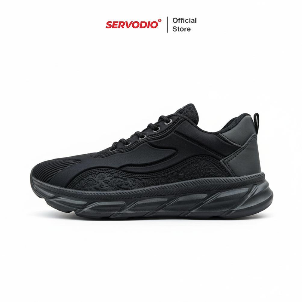 RECOMMENDED Servodio - Artemis Fans Edition Hitam Polos - Sepatu Sneakers Running Gym Shoes Fashion