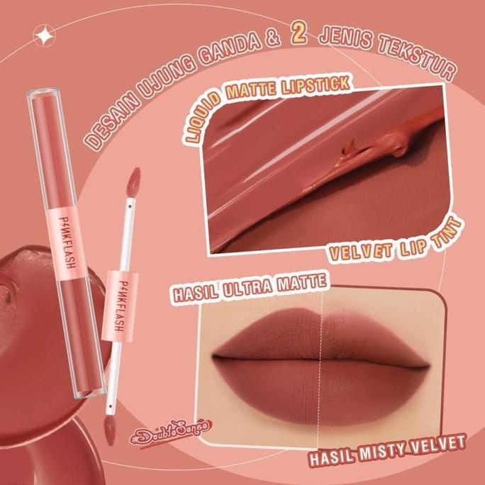 Lansungkirim- Pinkflash Duo Lipgloss Pinkflash Official Store | Lipgloss | Lip Gloss