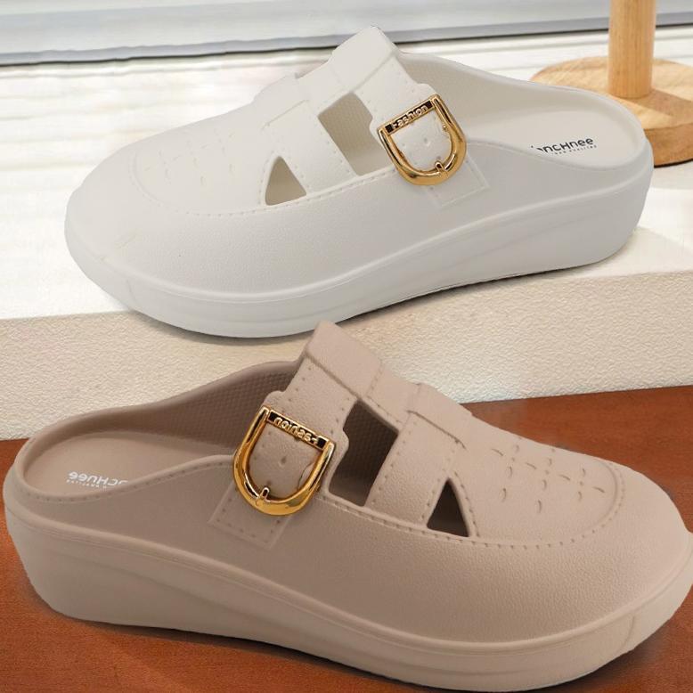 DISKON LERSKRRX SEPATU SANDAL SELOP WANITA WEDGES PREMIUM RINGAN SANDAL JELLY WANITA TERBARU SENDAL 