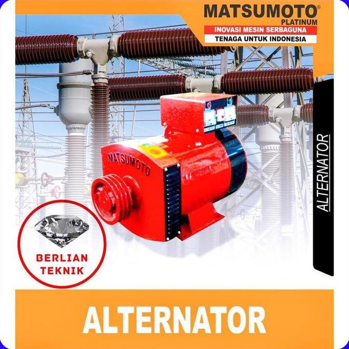 Terlaris Dinamo Alternator Tembaga Matsumoto St 5 Kw