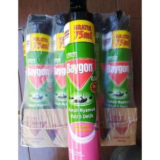 TERMURAH - Baygon Aerosol Flower Garden 600ml Gratis 75 ml x 12 per dus