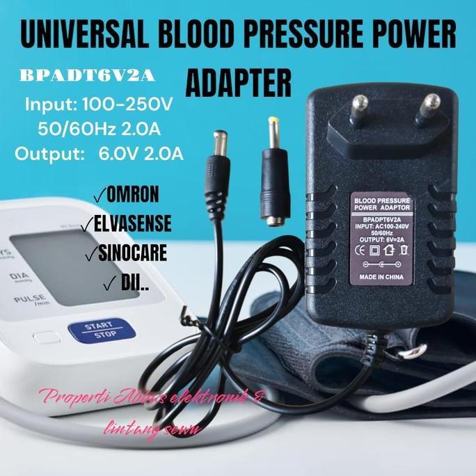 POWER ADAPTOR ALAT UKUR DARAH TENSIMETER TENSI METER OMRON ELVASENSE SINOCARE UNIVERSAL ADAPTER BLOO