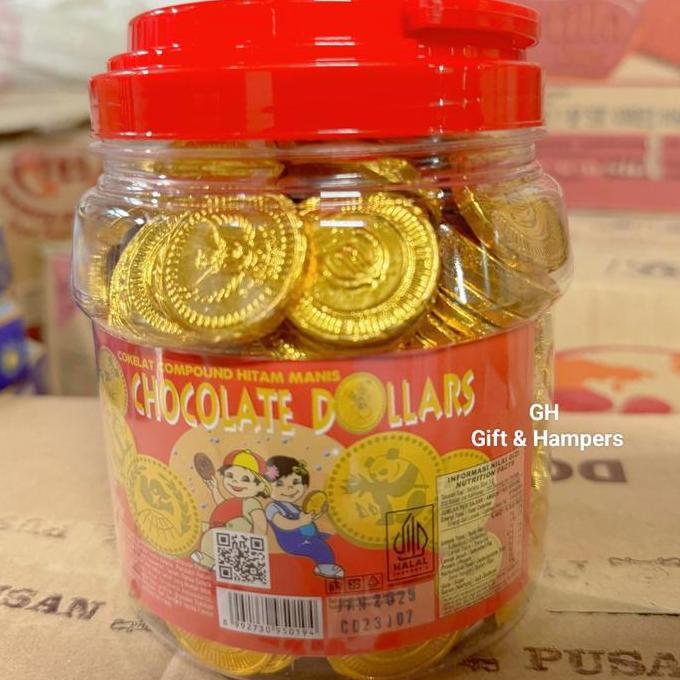 Coklat Imlek Koin Uang Emas Compound Dollar Choco Gold Hampers Parcel