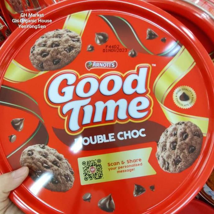 Good Time Assorted Cookies Tin 277gr Biskuit Kaleng utk Hampers Parcel