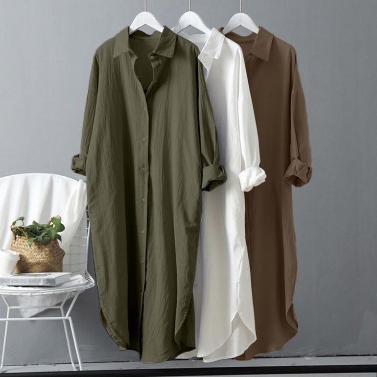 TUNIK CRINKLE / LOVA LONG TUNIK JUMBO POLOS   Crinkle Airflow