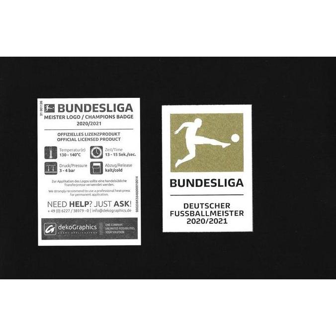 Patch Bundesliga Winners 20 - 21. Original Patch for Jersey.