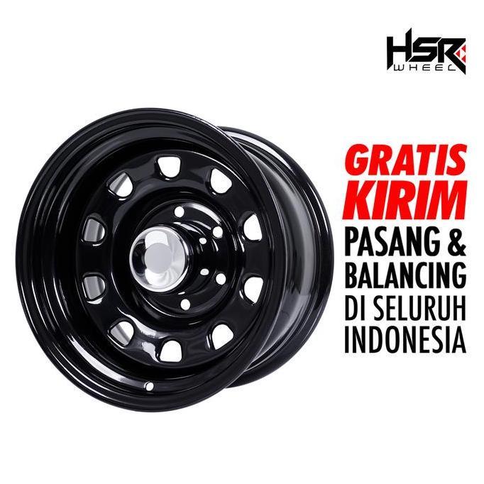 VELG MOBIL MOKUPO HSR Ring 15X8 Hole 6X139.7 ET-25 GLOSSY BLACK