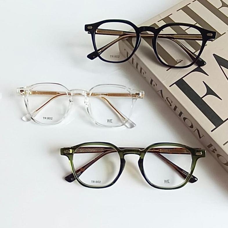 TR 802 KACAMATA UNISEX, KACAMATA KOREA, FRAME ELASTIS