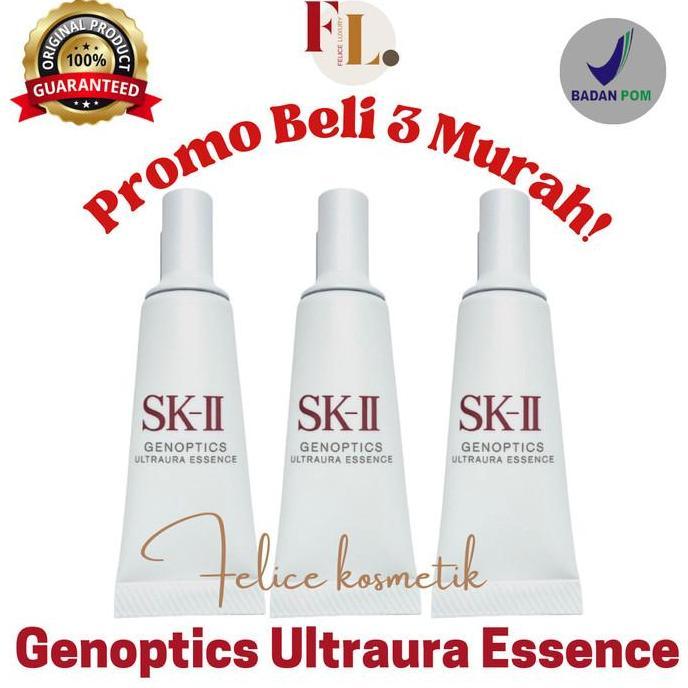 SK-II SKII SK II GENOPTICS AURA ESSENCE 30 ML SERUM GLOWING Mencerahkan Kosmetik Aging Melembutkan