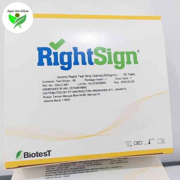 Alcohol Saliva Rightsign test