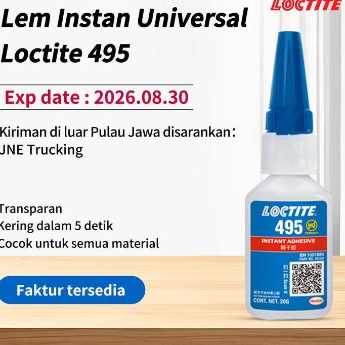Promo LOCTITE 495 /401 /460 /406 /480 Lem Instan Universal 20g Diskon