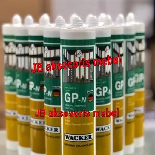 Promo LEM KACA SILIKON NETRAL Merk GP WACKER / SEALANT AQUARIUM NON ASAM TIDAK BAU ASAM Diskon