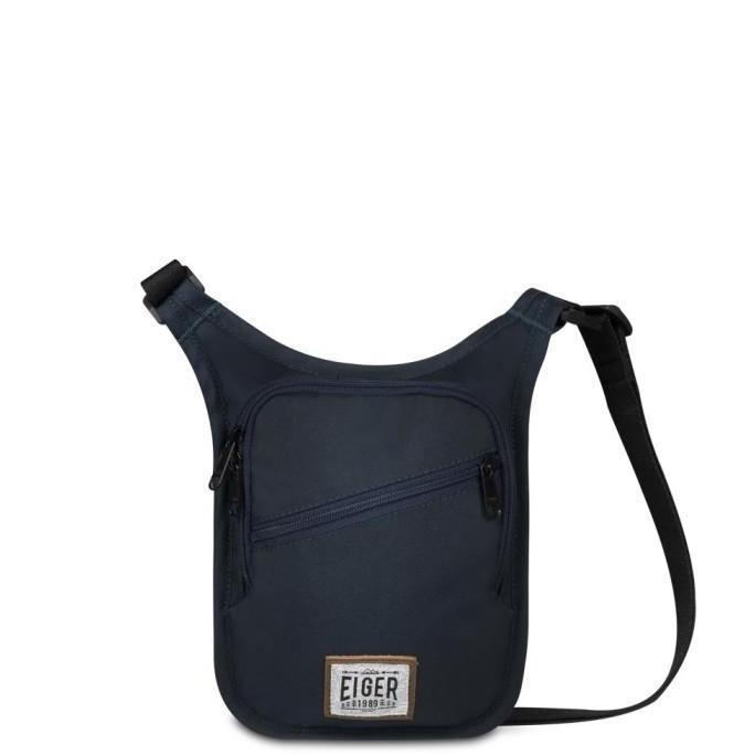 Tas Selempang Paspor Eiger Passport Pouch Unisex 910005885 Navy dengan Kompartemen Utama Saku Kanton