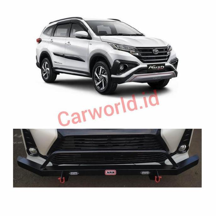 TERMURAH - Towing Bar Depan Palang Bumper Besi All New Rush Terios + Led