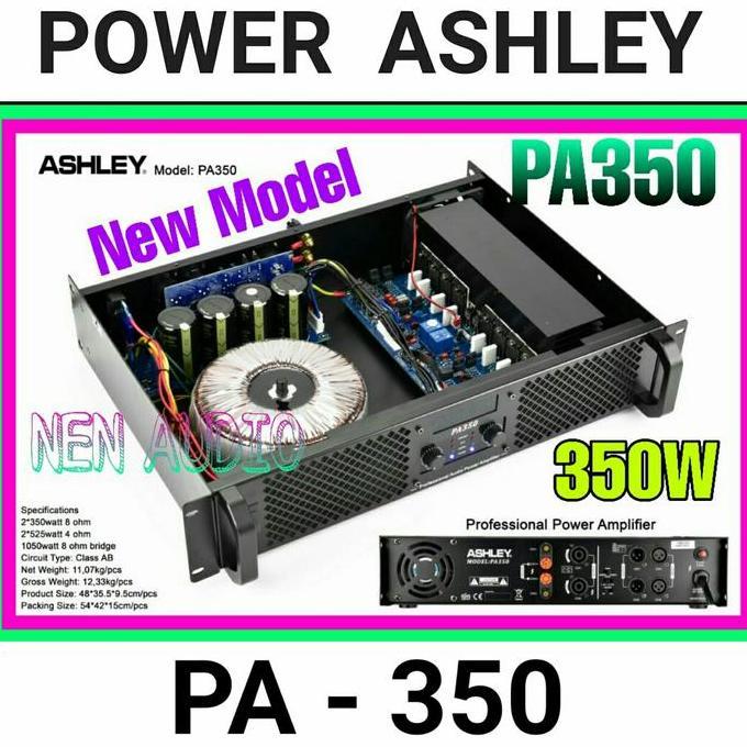 Power Ampli Ashley PA350 Original 2x 350W Ashley 2 chanel
