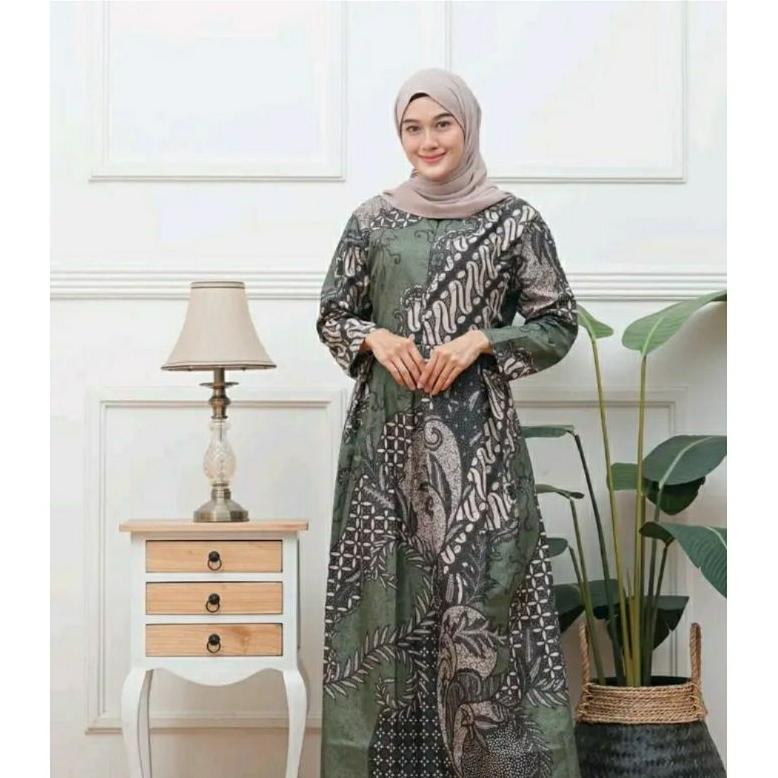 Gamis batik busui jumbo LD 100 LD110 LD 120 LD 130 Baju wanita muslim modren premium