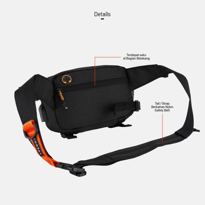 CHORAL TREVOR Waist bag - Tas Selempang - Tas Pinggang