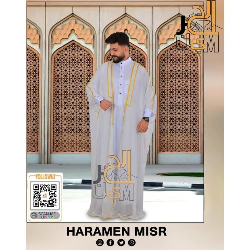 Murah  Bisht Luaran Jubah Bahan Nerawang Bhist Jubah Luaran Jubah Raja Arab