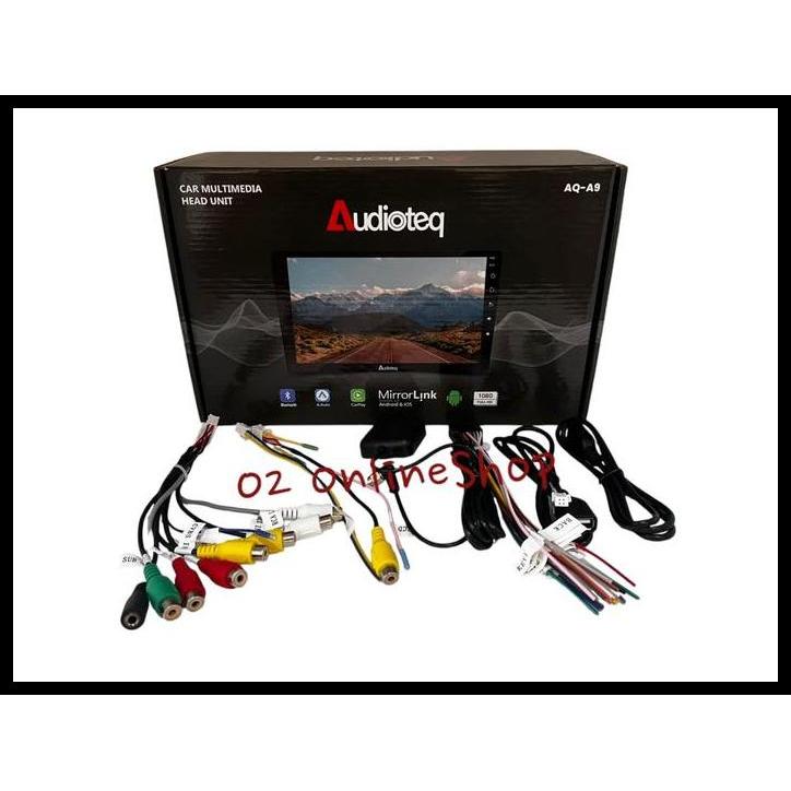 TERLARIS HEAD UNIT ANDROID 9" INCH AUDIOTEQ AQ-A9 RAM 2/32GB CARPLAY ANDROID AUTO / HEADUNIT TAPE MO