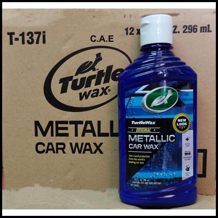 DISKON TURTLE WAX METALLIC CAR WAX OBAT POLES PENGKILAP BODY SILICONE SILIKON GLAZE ORIGINAL T-157I 