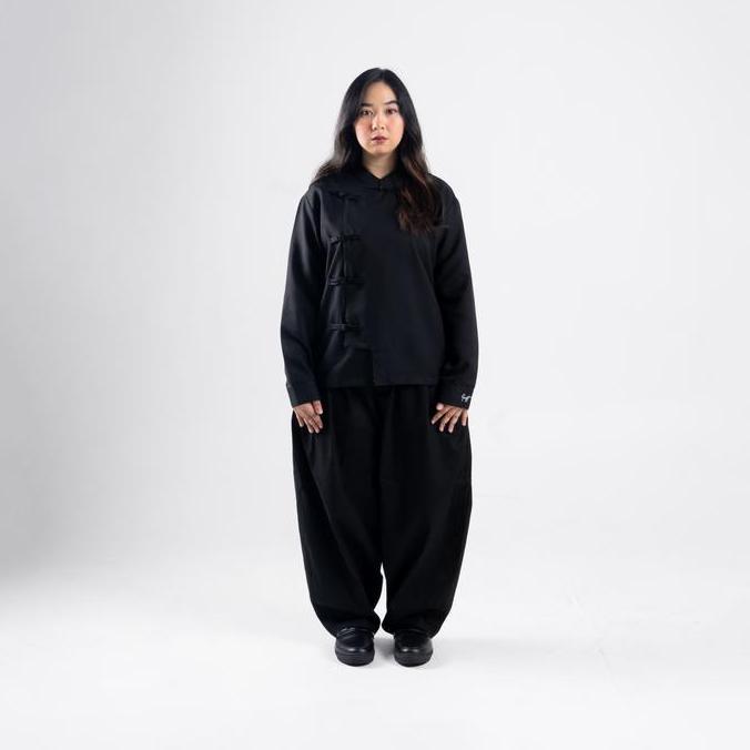 [NEW ARRIVAL] / Geld Importaint -Cheongsam Longshirt | Kemeja Cheongsam Polos Pria Dan Wanita