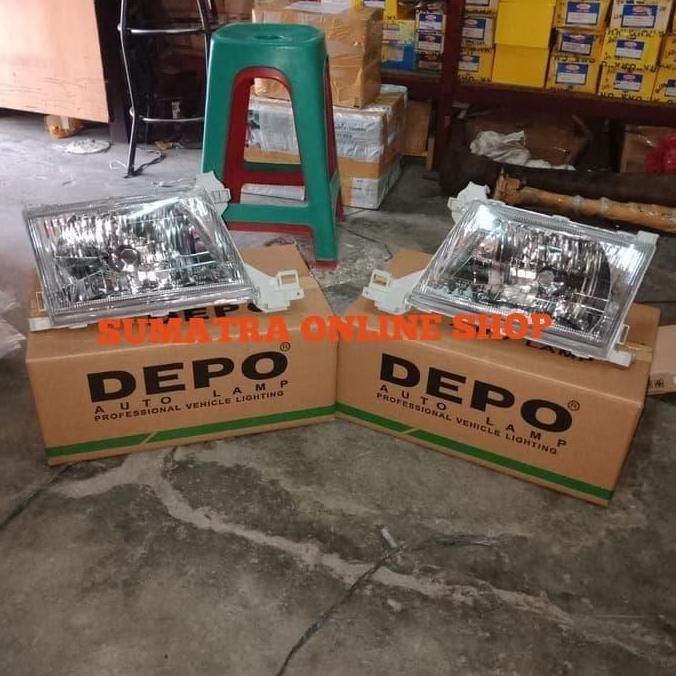 TERBARU - Lampu besar/lampu depan kijang kapsul 2000-2002 kanan+kiri (depo asli)