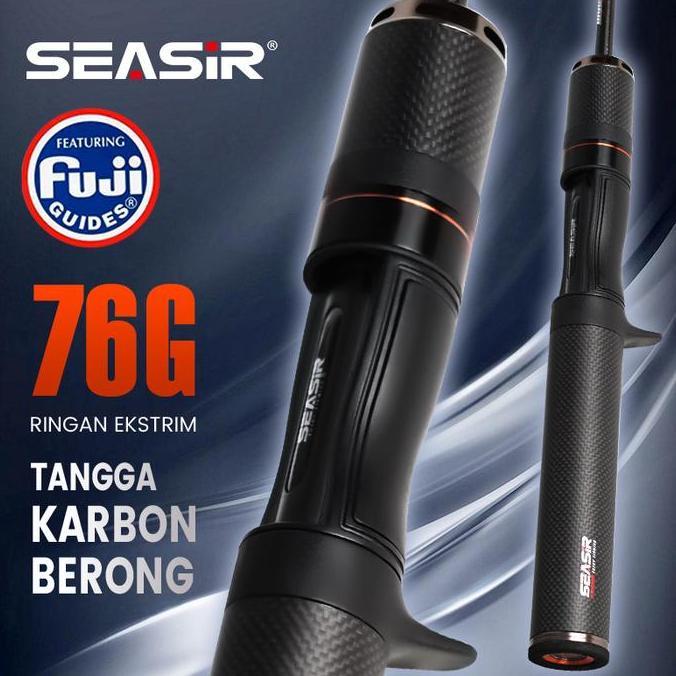 SEASIR Black Arrow Joran Pancing 1 set + SEASIR MERCURY Black itam BC Casting Reel Pancing (TERBAIK)