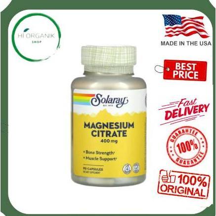 Solaray Magnesium Citrate 400 mg 90 Capsules