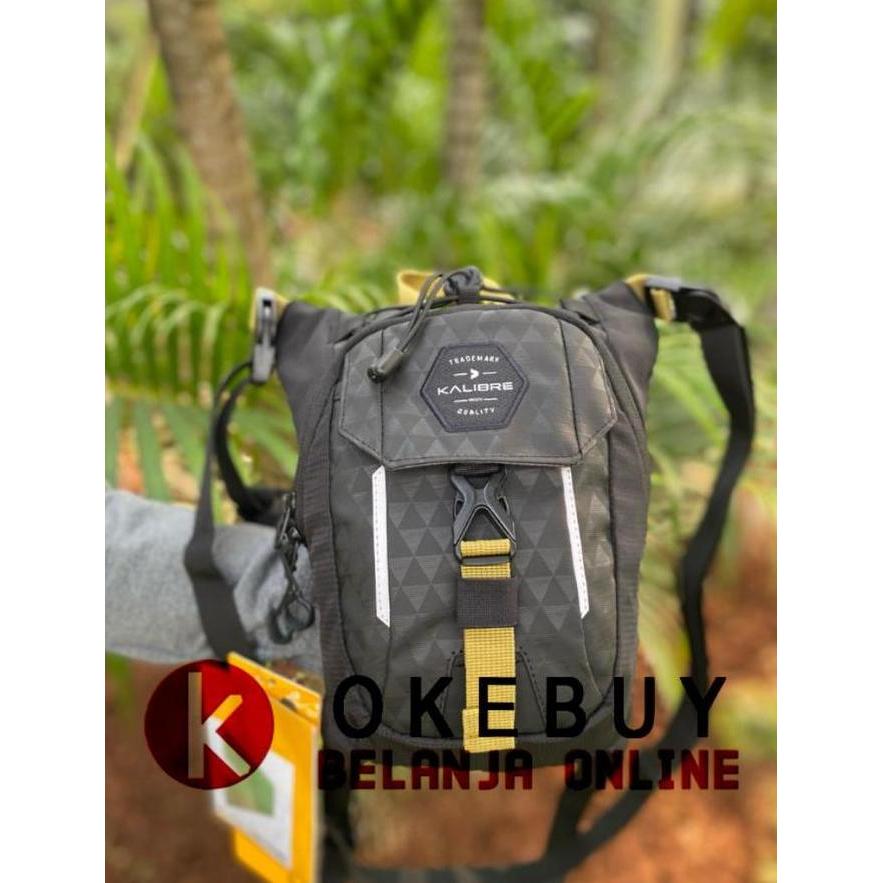 Tas Selempang Kalibre Argyle Thh Bag 922 Black Legpack Tas Paha Tas Pria Slingbag Hitam 2L Kapasitas