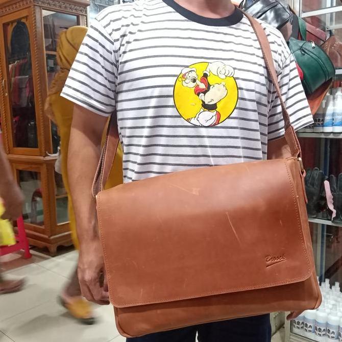 Tas kulit pria bahan kulit asli tas laptop bahan kulit asli