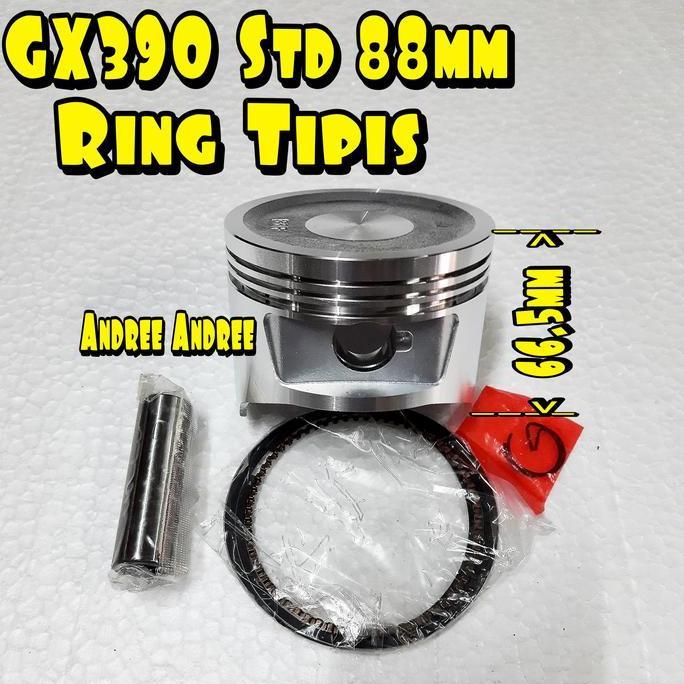 TERMURAH - GX-390 Std Piston Ring m Ring Tipis Honda GX390 GX 390 0.00 Standar