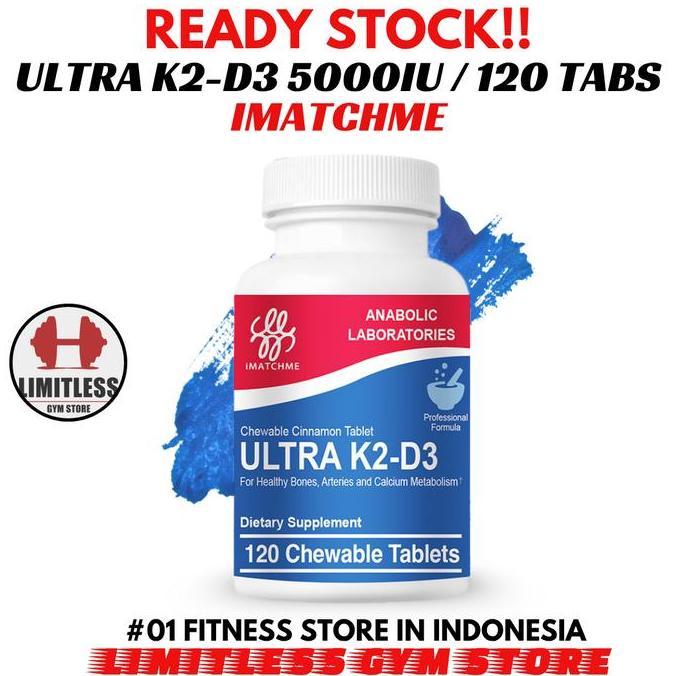 Imatchme ULTRA K2D3 5000IU 100Mcg 60 Tablets  K2-D3 5000 IU Immune Support