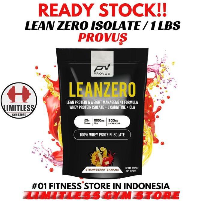 Provus Lean Zero Leanzero Whey Isolate 15 serving Bpom with CLA & L-Carnitine