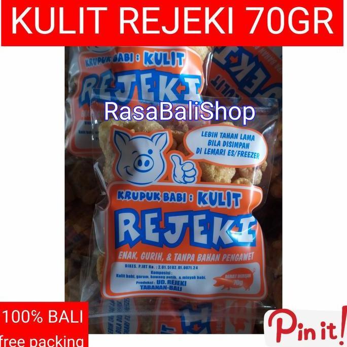 RAMBAK REJEKI 70GR, RAMBAK BABI, RAMBAK KULIT REJEKI, KERUPUK KULIT