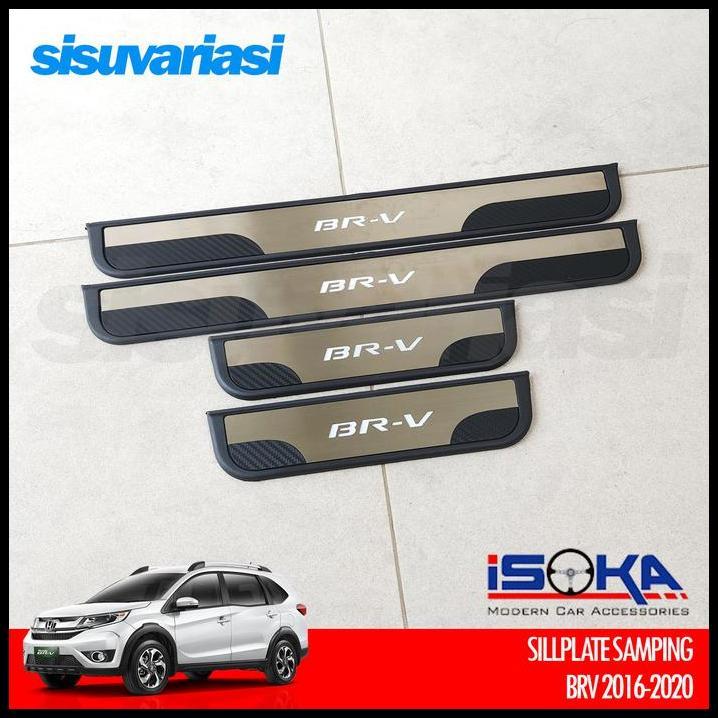 DISKON SILLPLATE SAMPING HONDA BRV 2016-2020 | AKSESORIS MOBIL DOOR SILL PLATE 